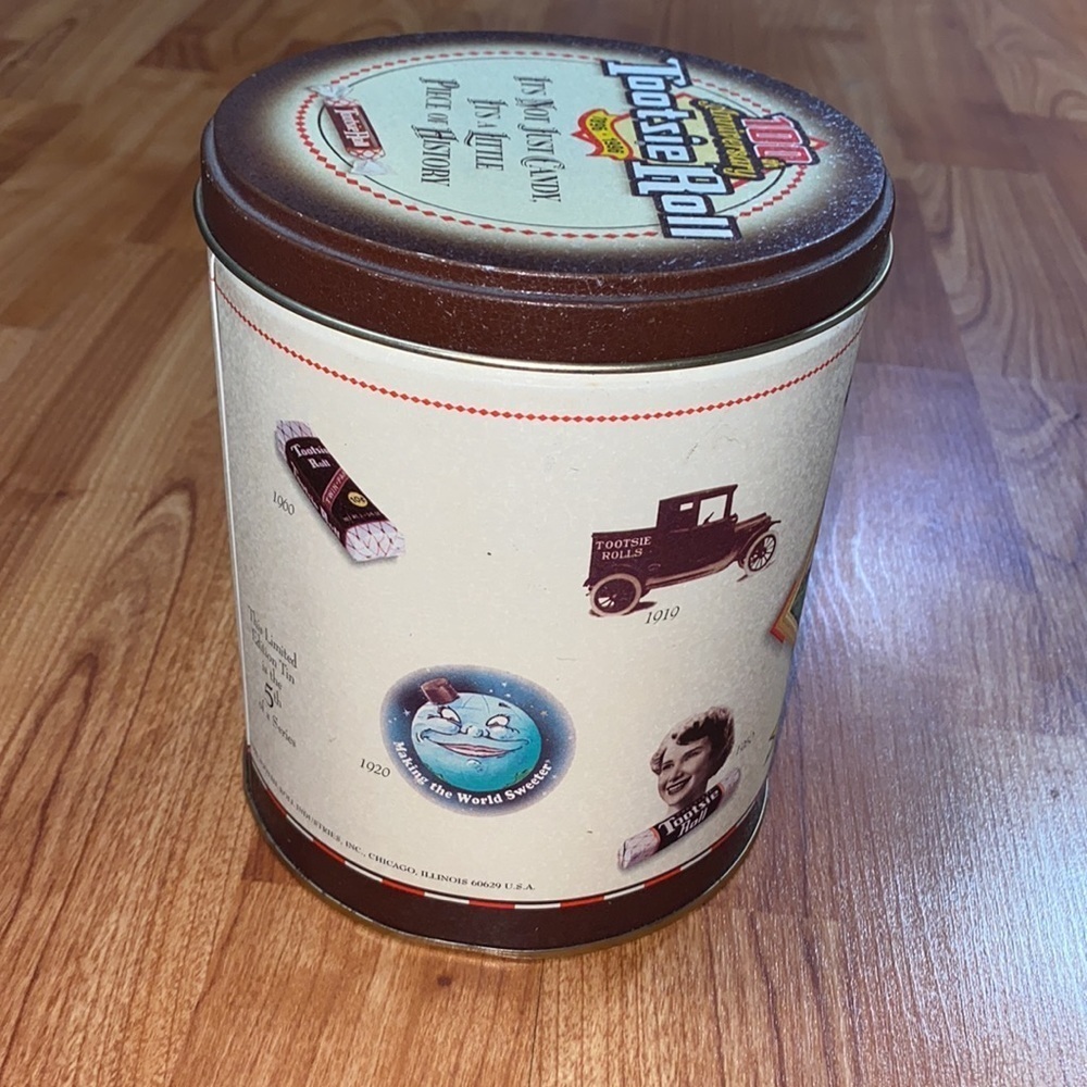 Vintage Tootsie Roll Tin / 100th Anniversary - Picture 3 of 7